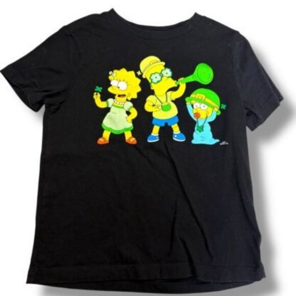 Simpsons‎ St. Patrick's Day Black T-Shirt size XS (5) - Picture 1 of 4